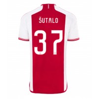 Ajax Josip Sutalo #37 Domáci futbalový dres 2023-24 Krátky Rukáv